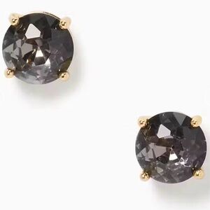 Kate Spade black diamond gumdrop stud earrings